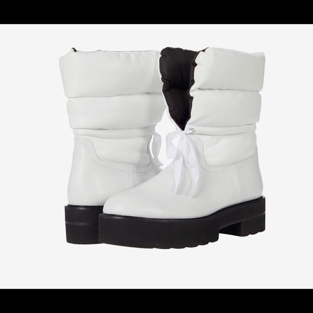 REDUCED AGAIN!!!   Stuart Weitzman boots,  Beautiful white leather! NEW!